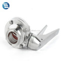 3A Hygienic Stainless Steel Muti Position Handle Sanitary Butterfly Valve